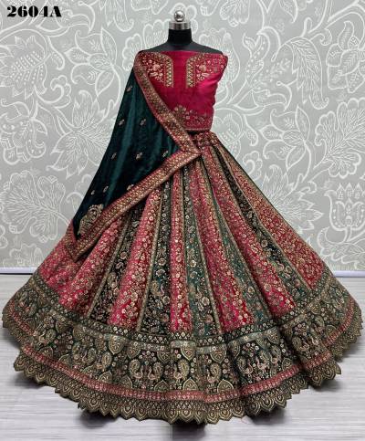 SERIES – 2604A TO 2604D BY ANJANI ART EMBROIDERY LEHENGA CHOLI WHOLESALER IN INDIA